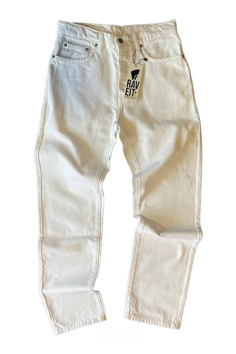 WHITE DENIM REGULAR PANT