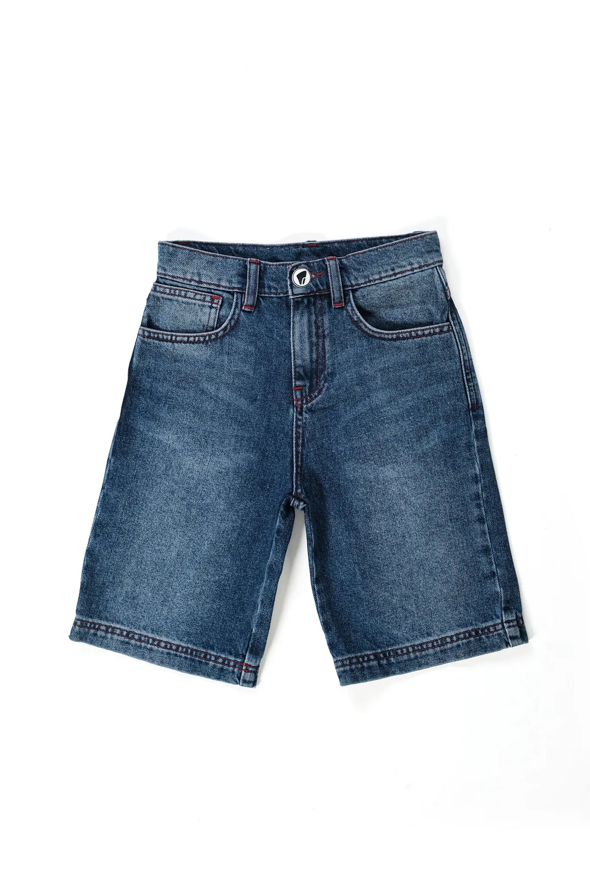 KIDS DARK BLUE DENIM JORTS