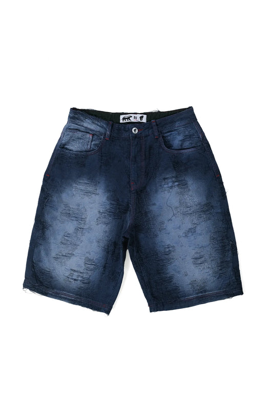 INDIGO WORN NON DENIM JORTS