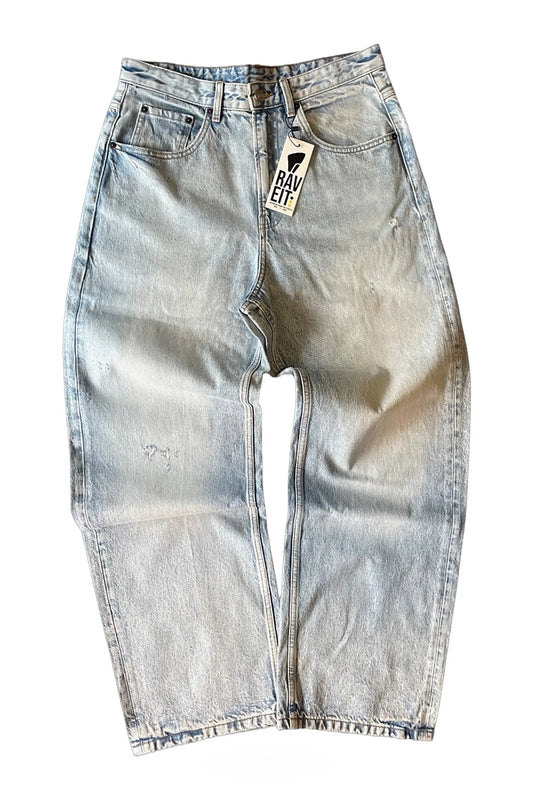 LIGHT BLUE STRAIGHT BAGGY PANT