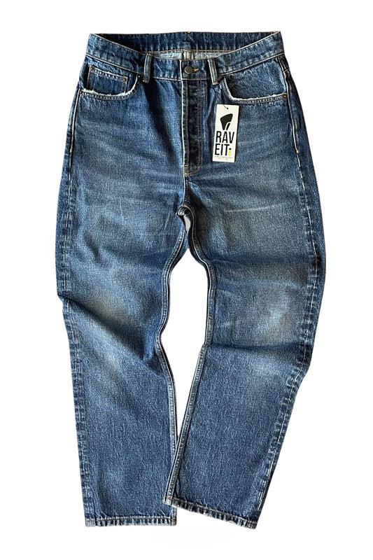 DARK BLUE DENIM STRAIGHT PANT