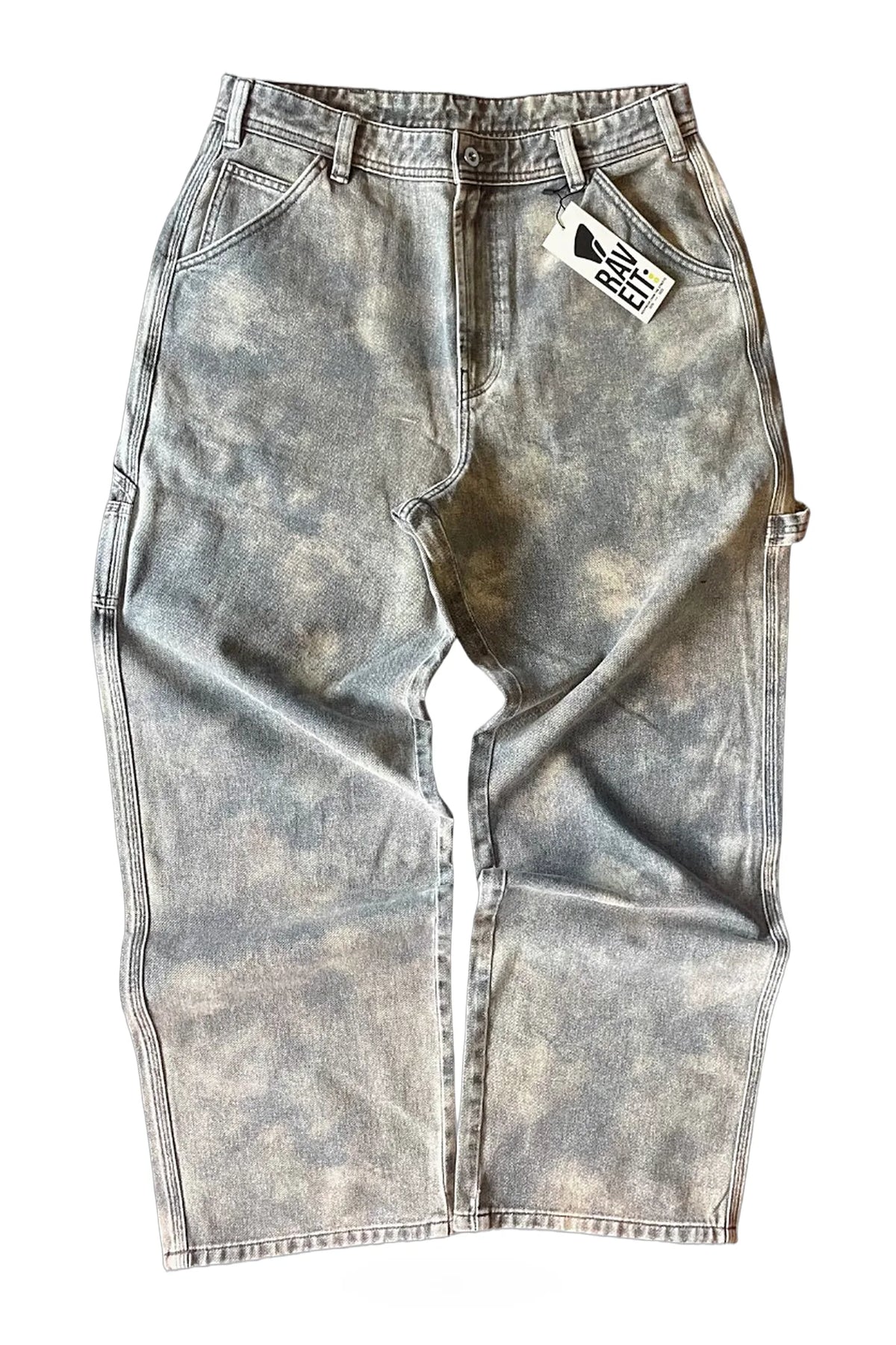 GALACTIC WASHED NON DENIM BAGGY PANT