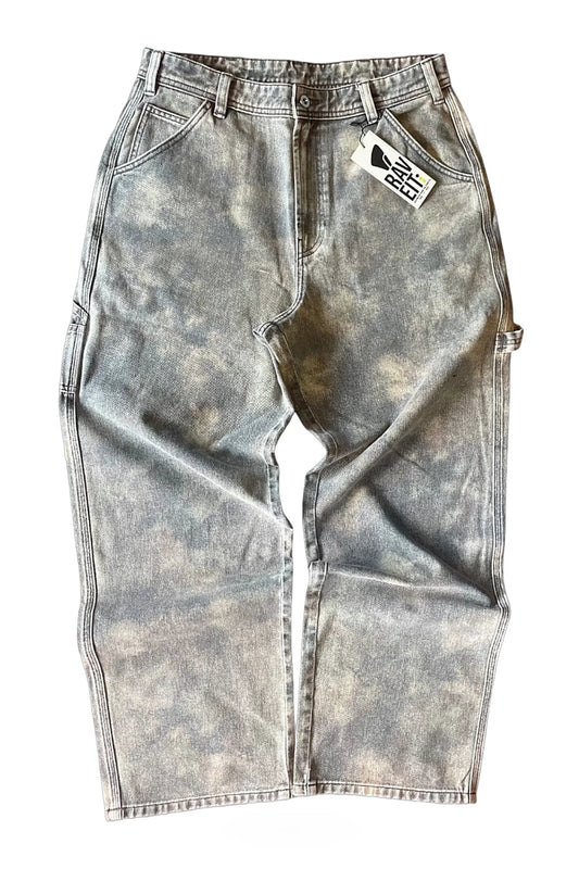 GALACTIC WASHED NON DENIM BAGGY PANT