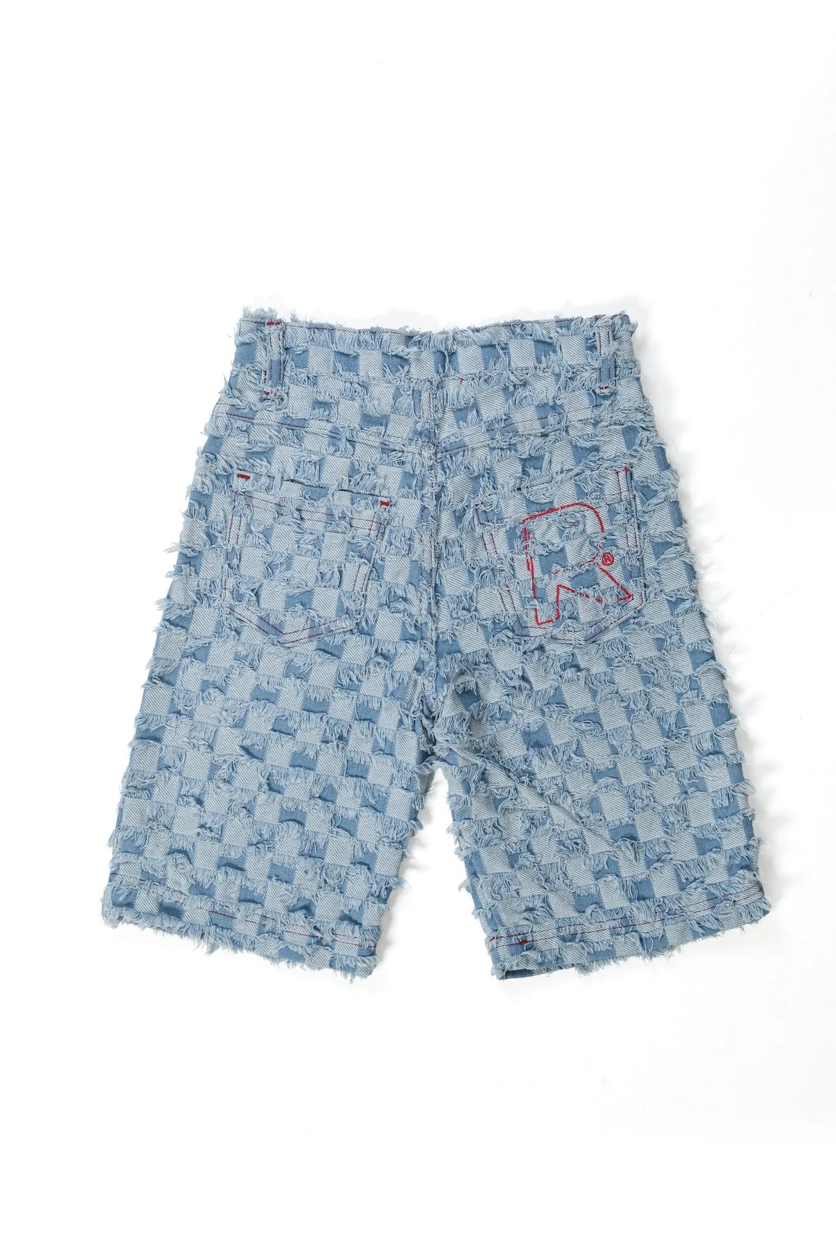 KIDS LIGHT BLUE PINTCHY DENIM JORTS
