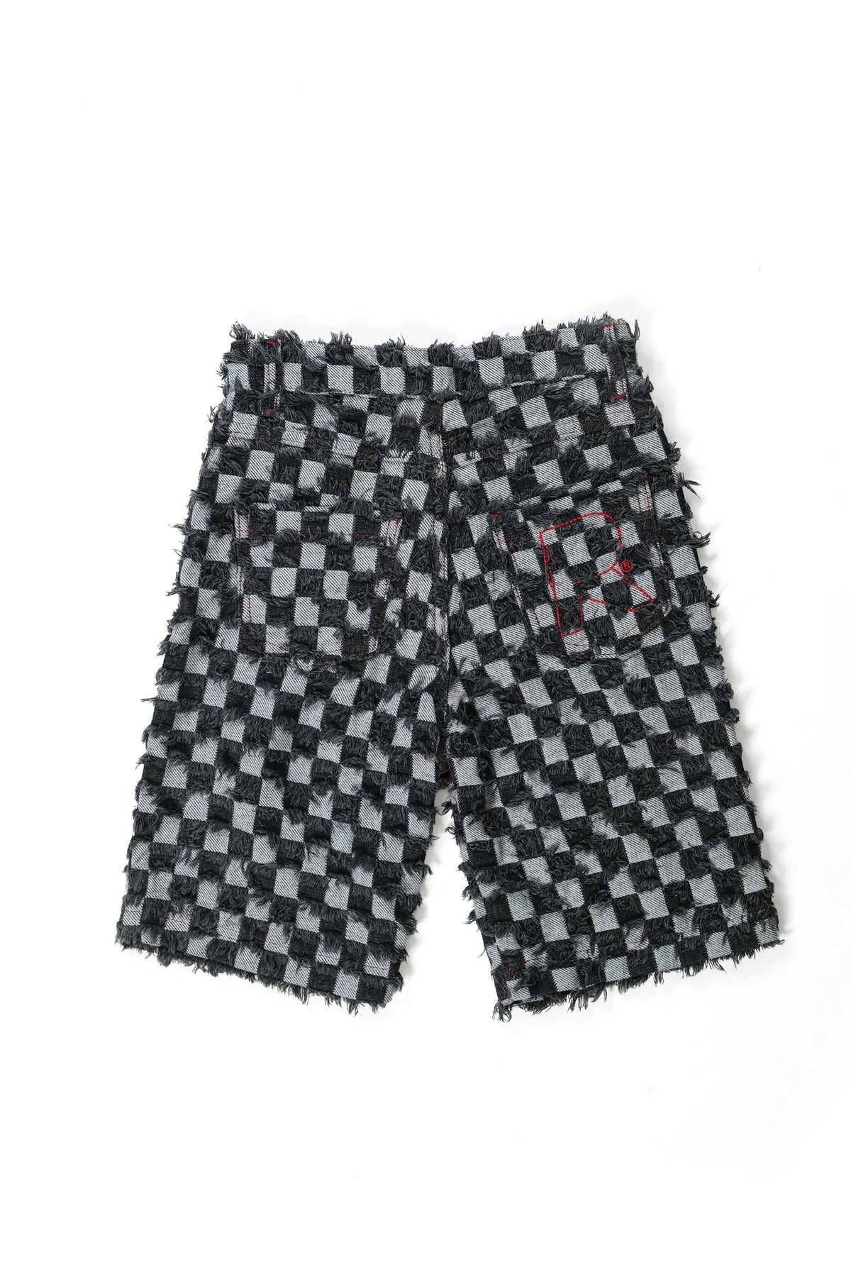 KIDS BLACK PINTCHY DENIM JORTS