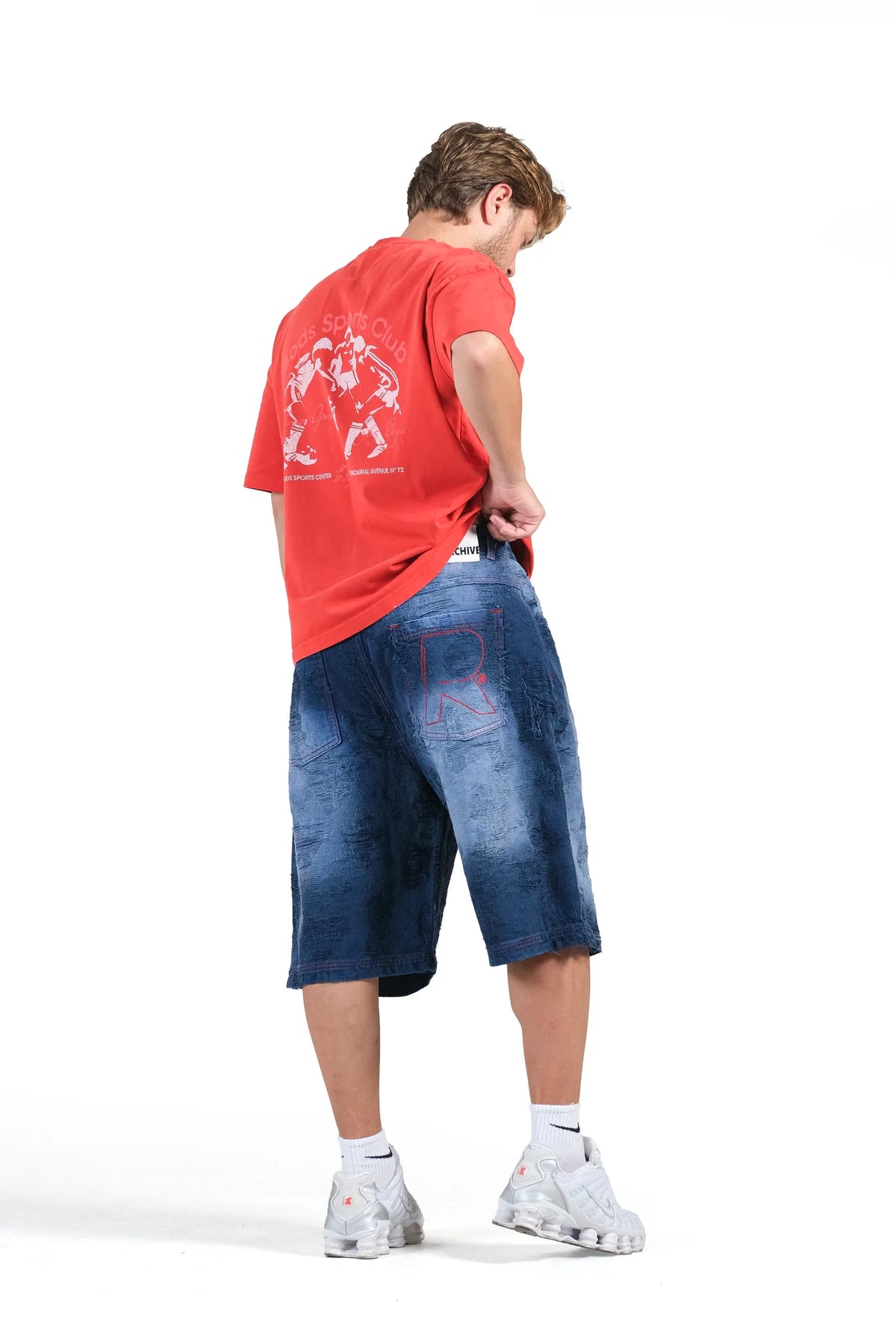 INDIGO WORN NON DENIM JORTS