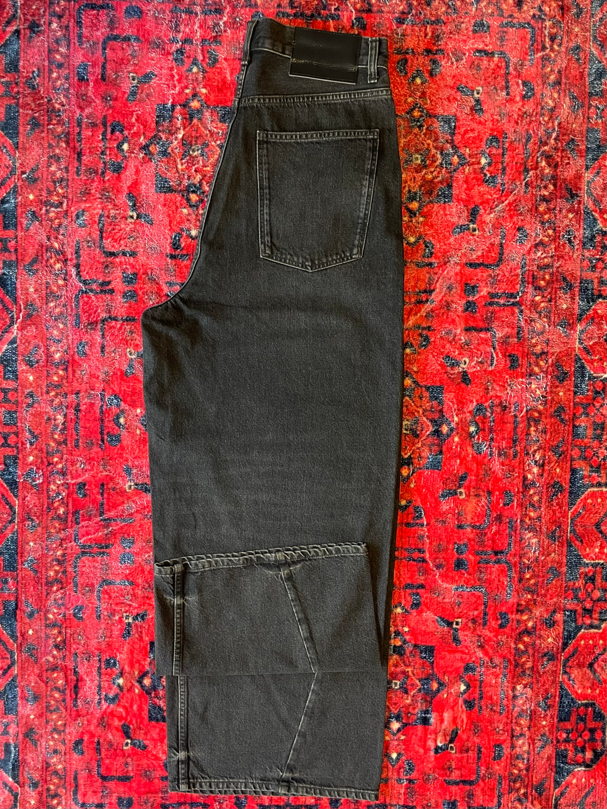Black OD Brown Baggy Fit Denim Pant