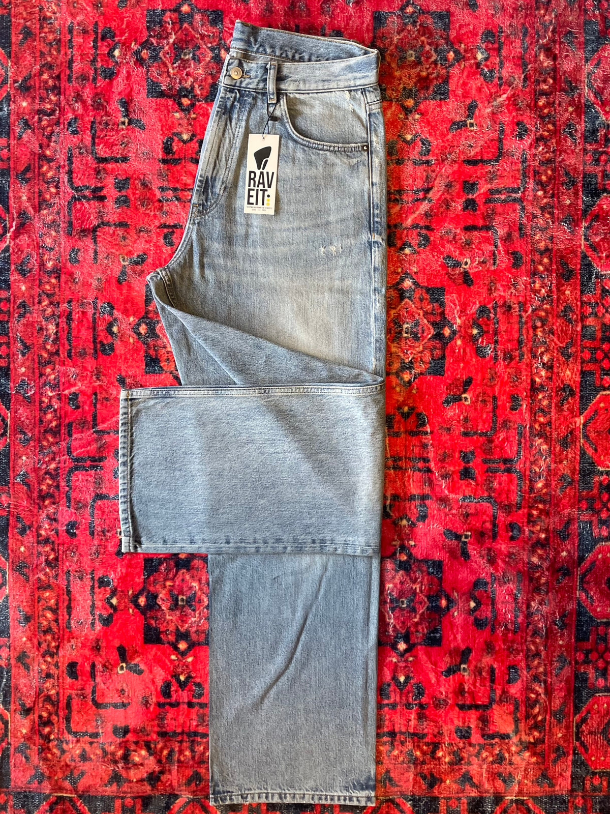 Feel Sky Straight Baggy Fit Denim Pant