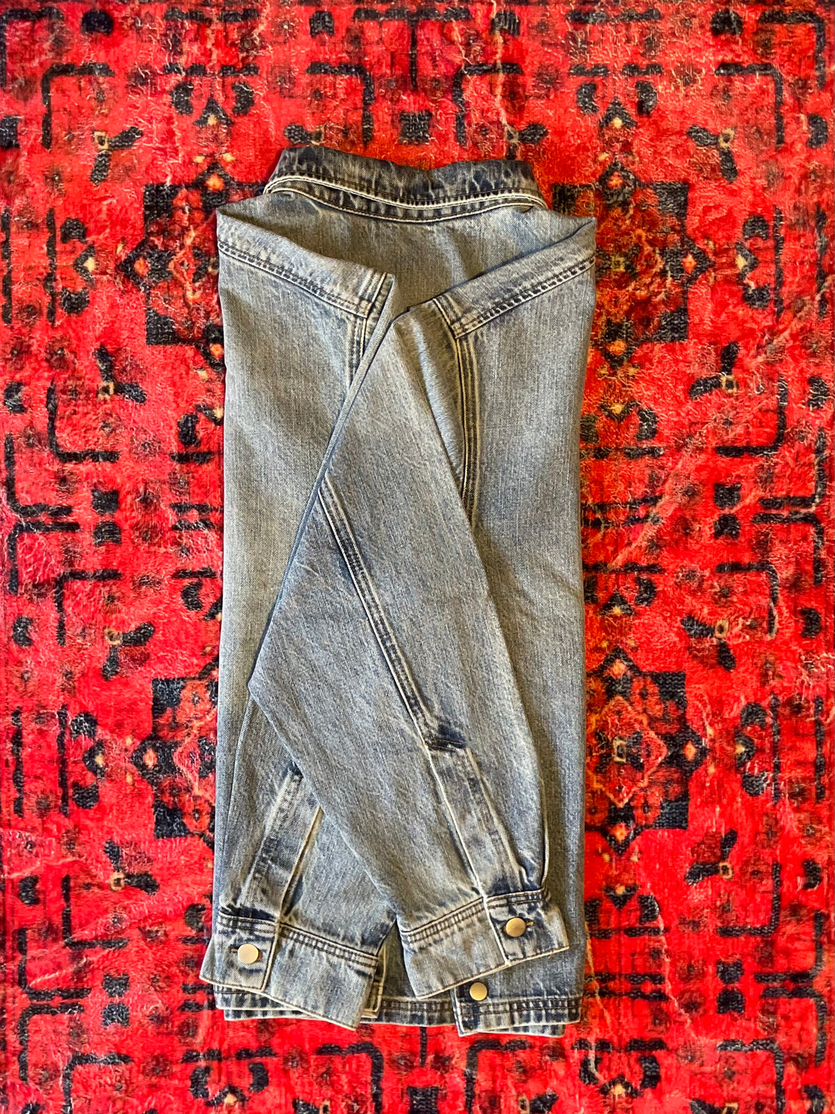 Ice Blue Denim Top