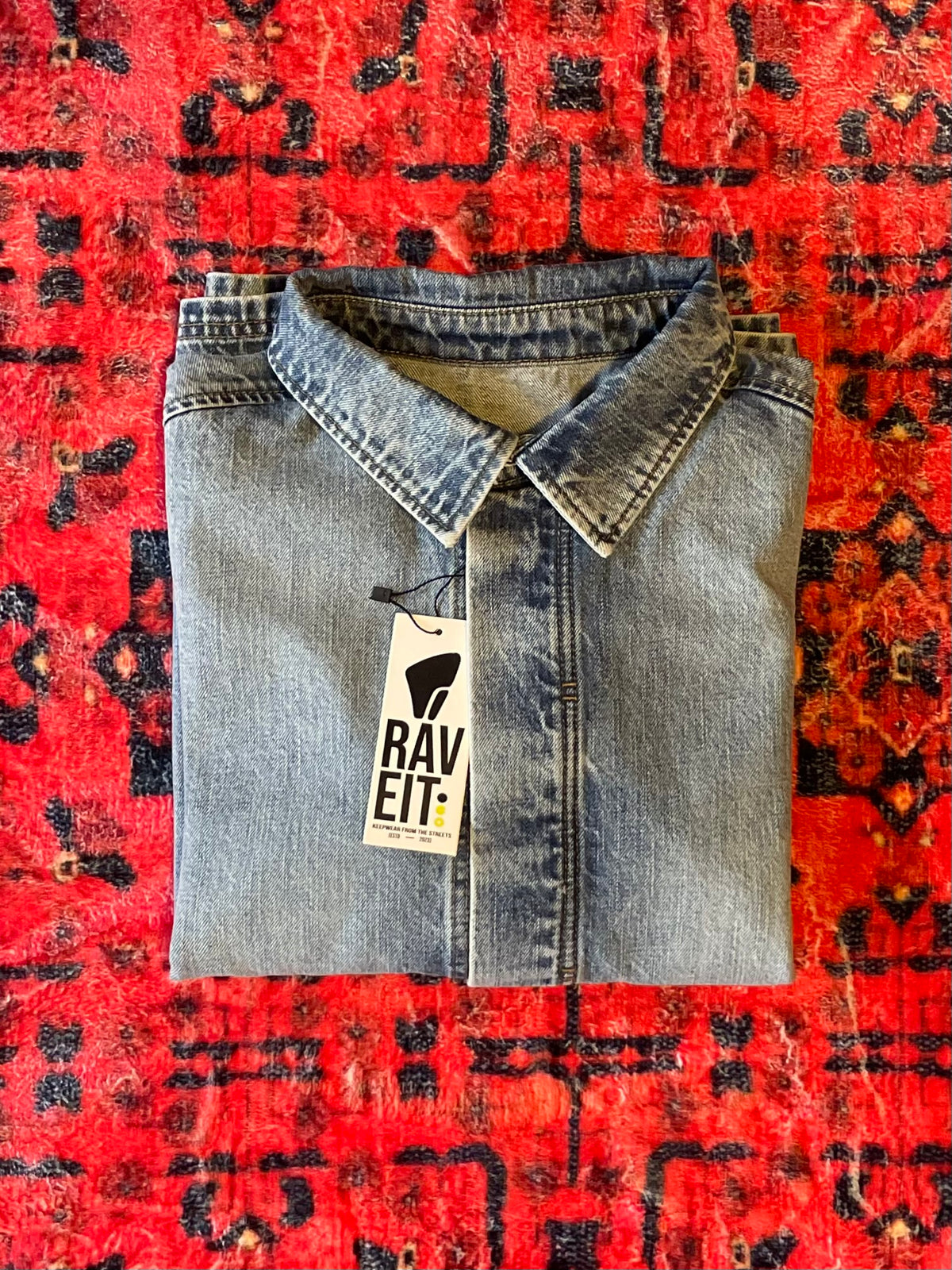 Ice Blue Denim Top