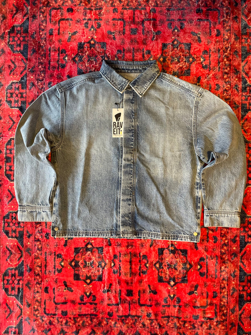 Ice Blue Denim Top