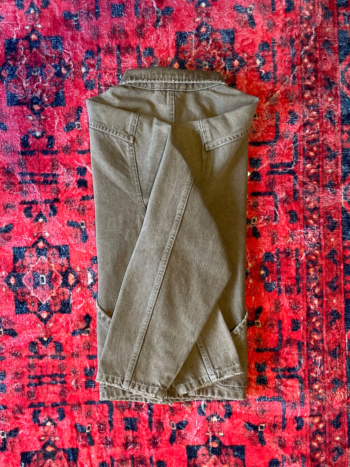 Latte Crop Denim Ceket
