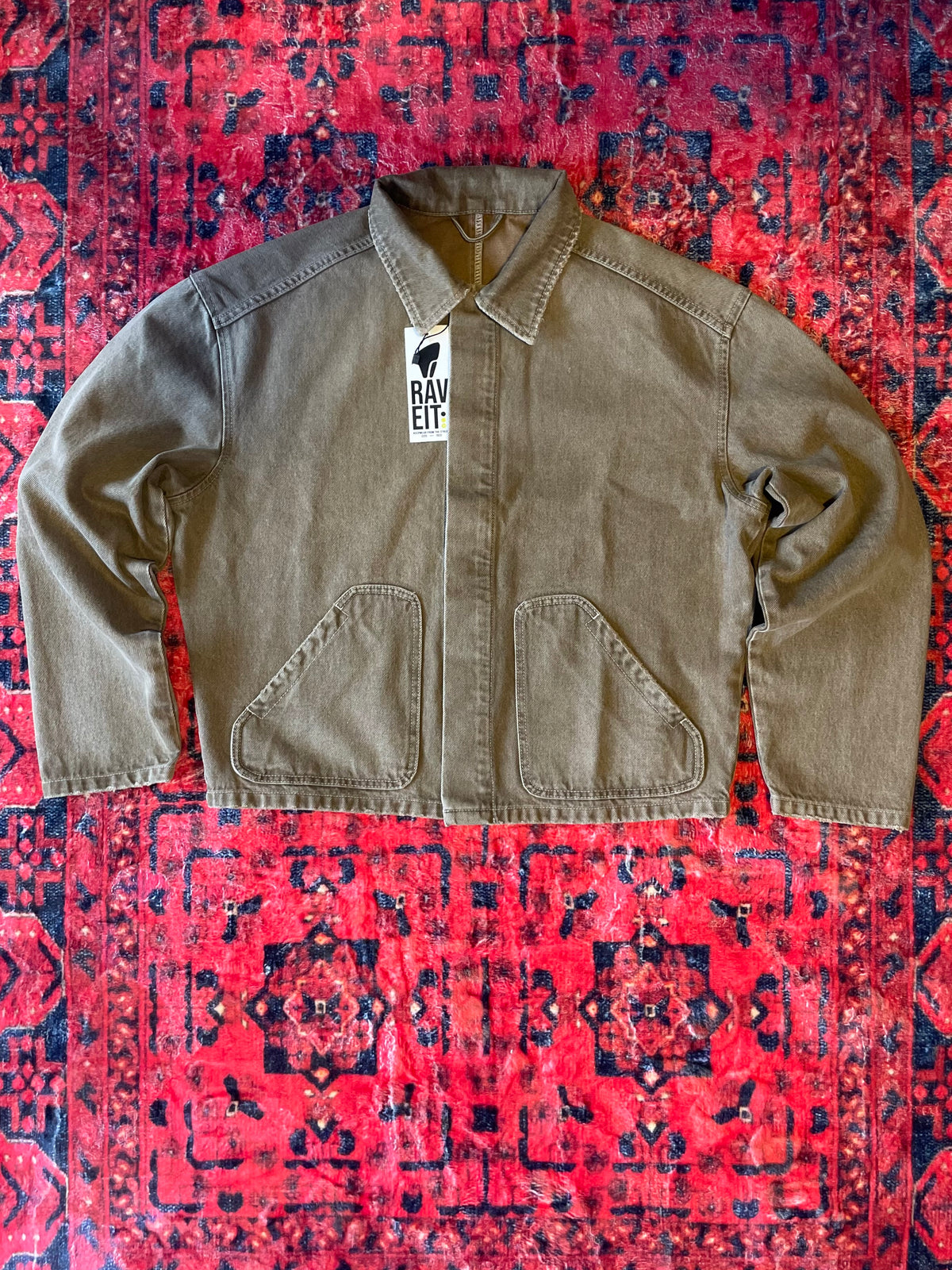 Latte Crop Denim Ceket