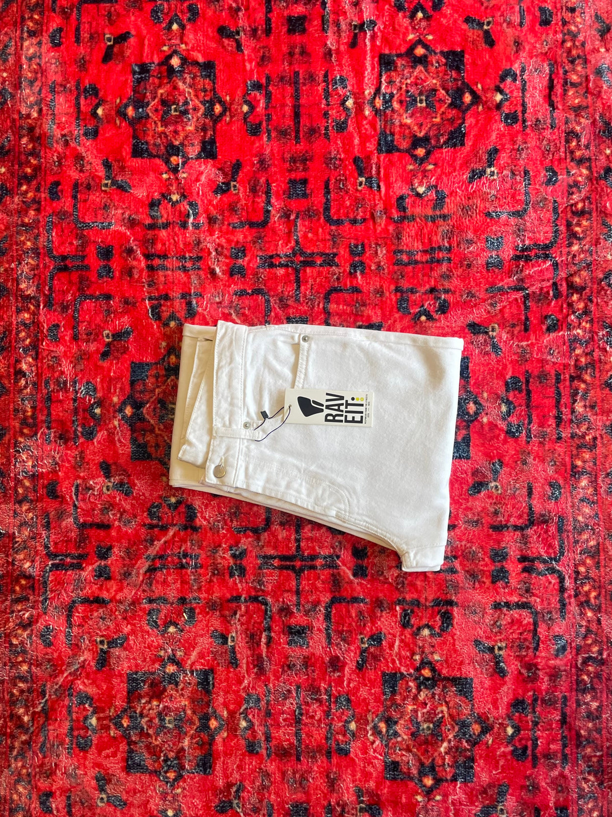 Optic White Slim Straight Fit Denim Pant